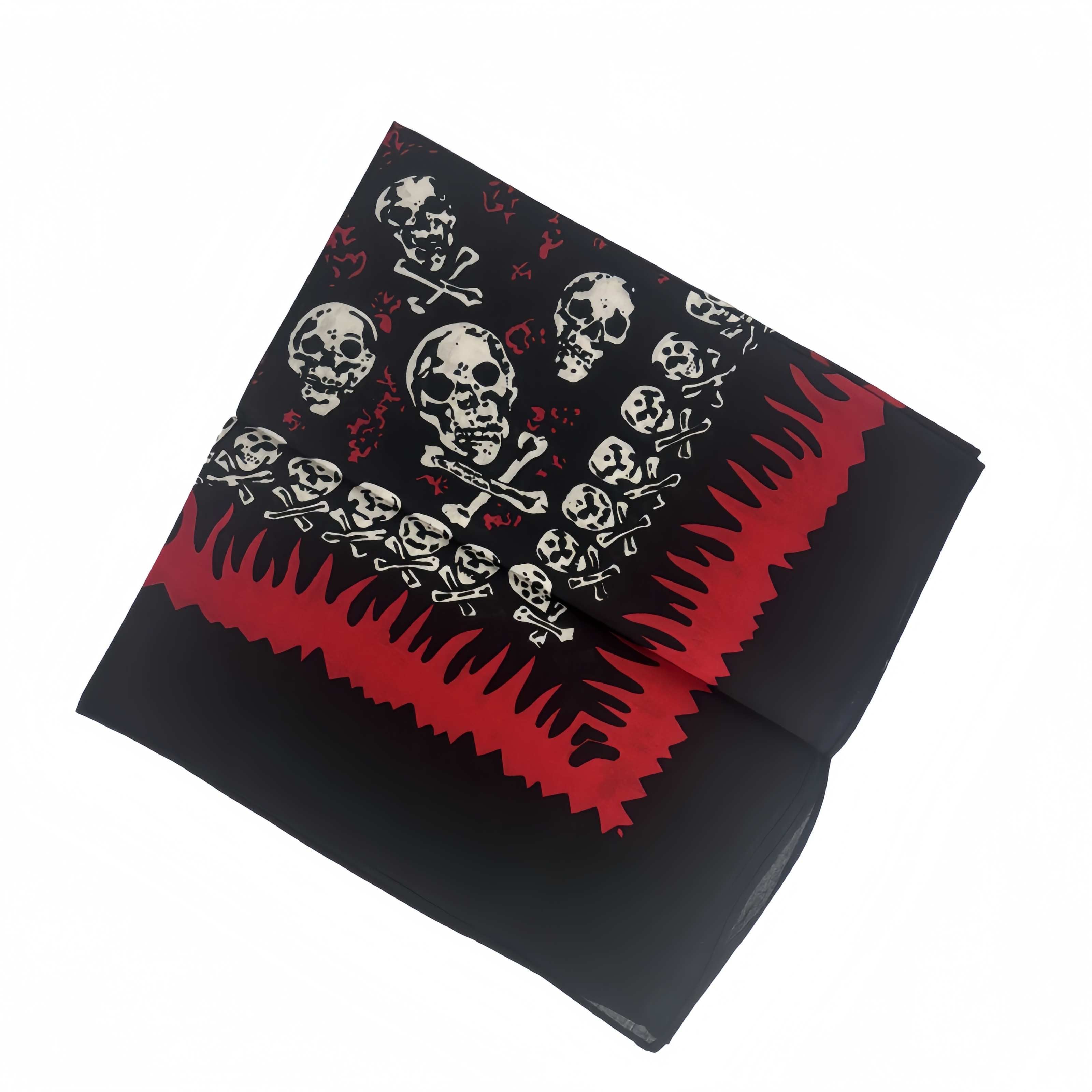 Pirate Skull Pattern 100% COTTON Head Wrap Bandanna Summer Biker Scarf Mask